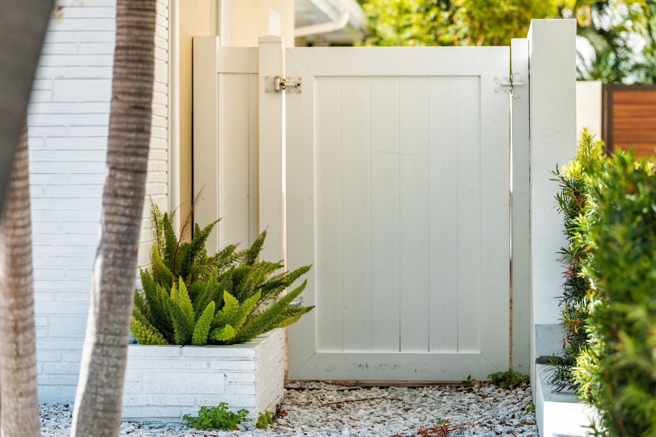 Modern residential entry gate