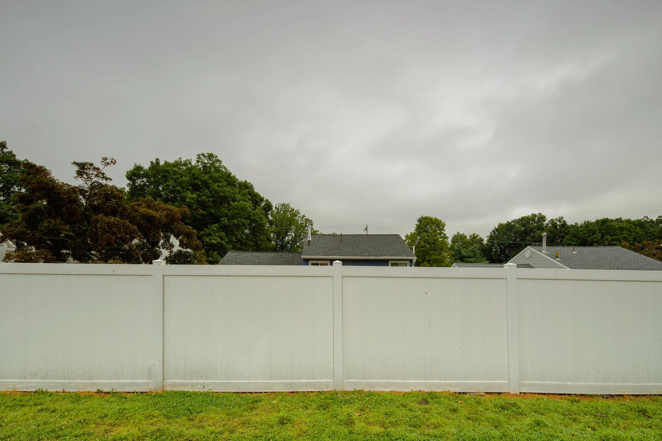 White fence detail