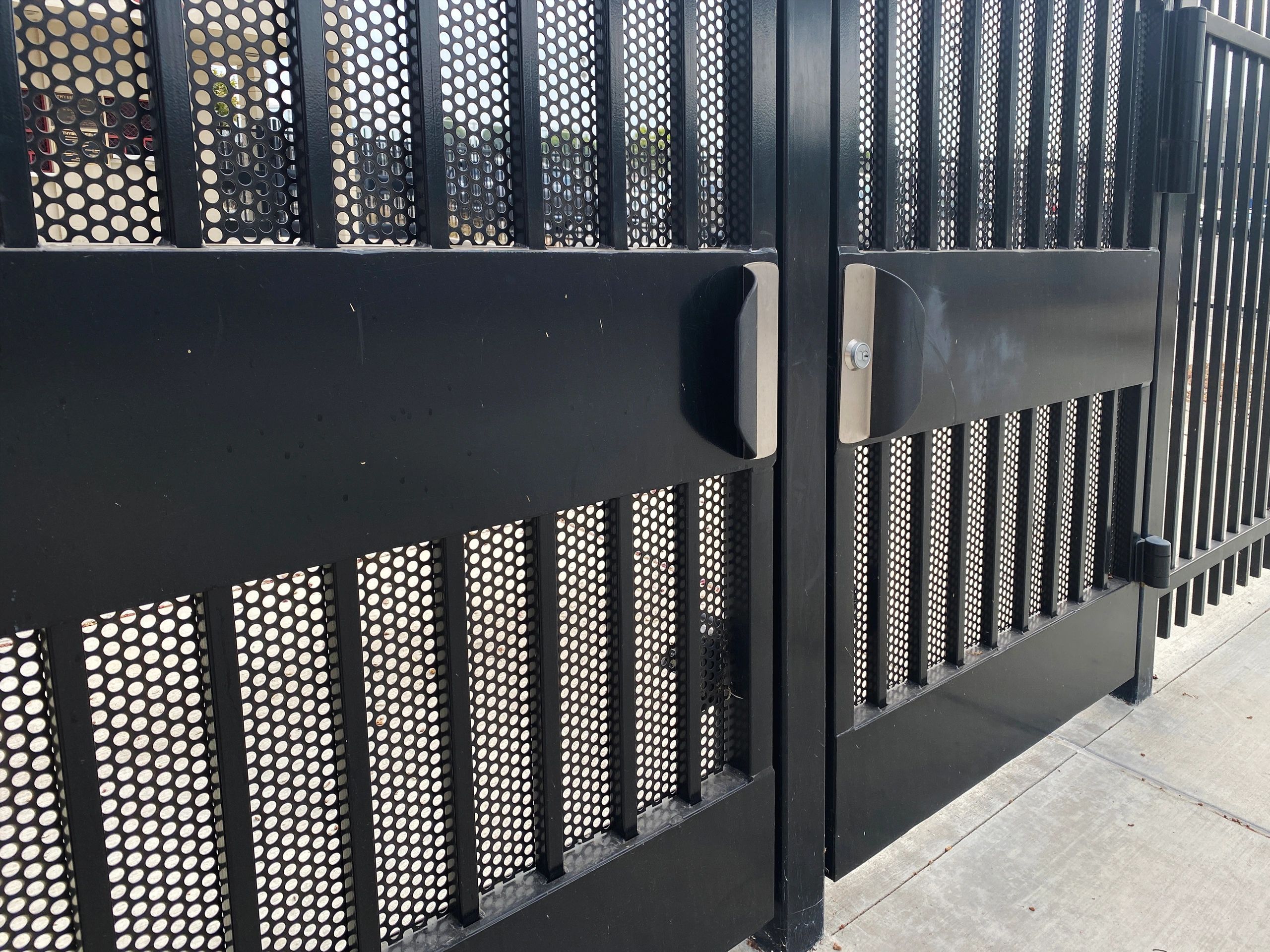 Steel security gate