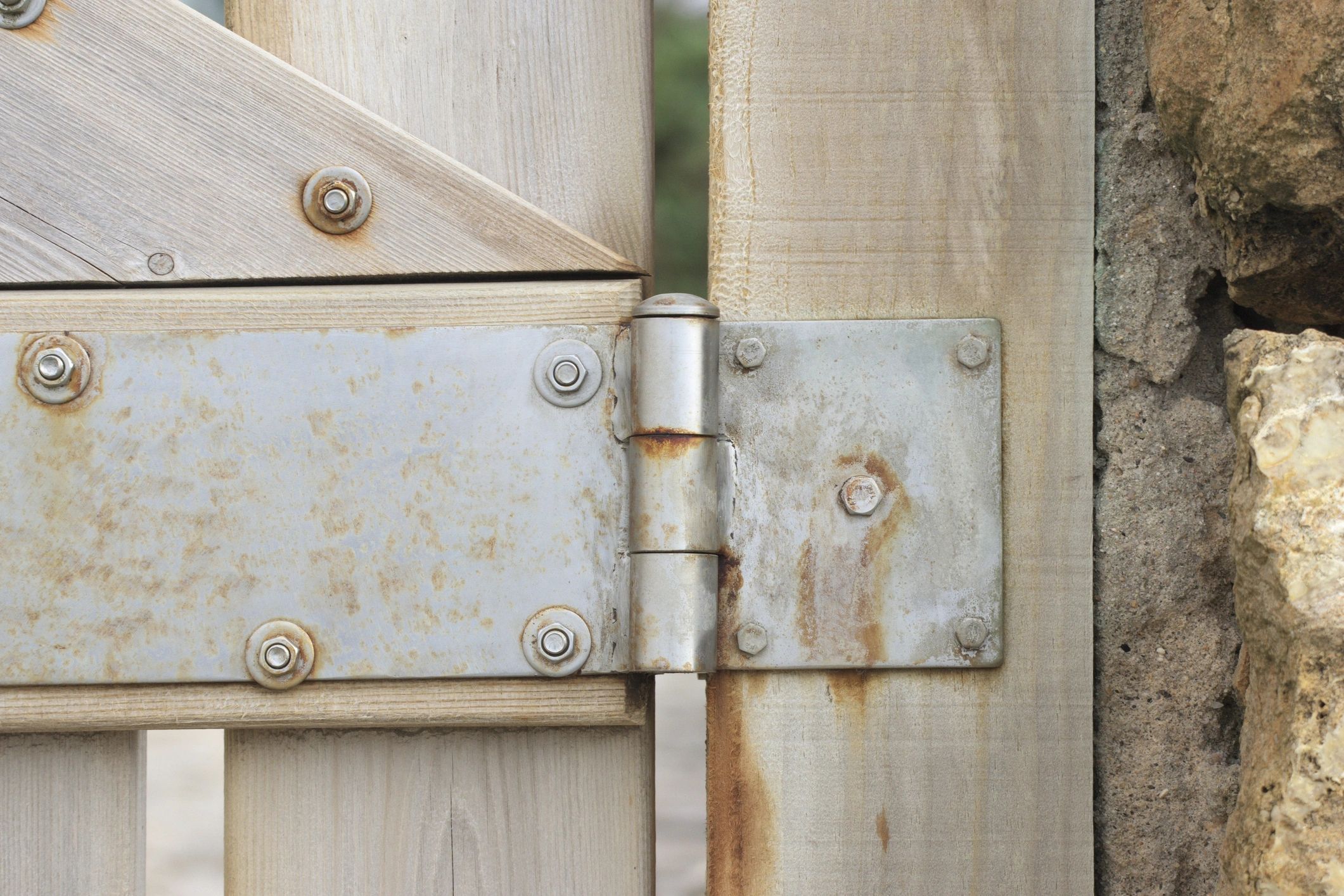 Gate hinge detail